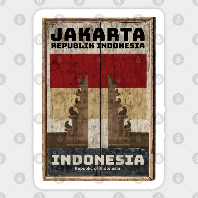 make a journey to Indonesia Sticker by KewaleeTee